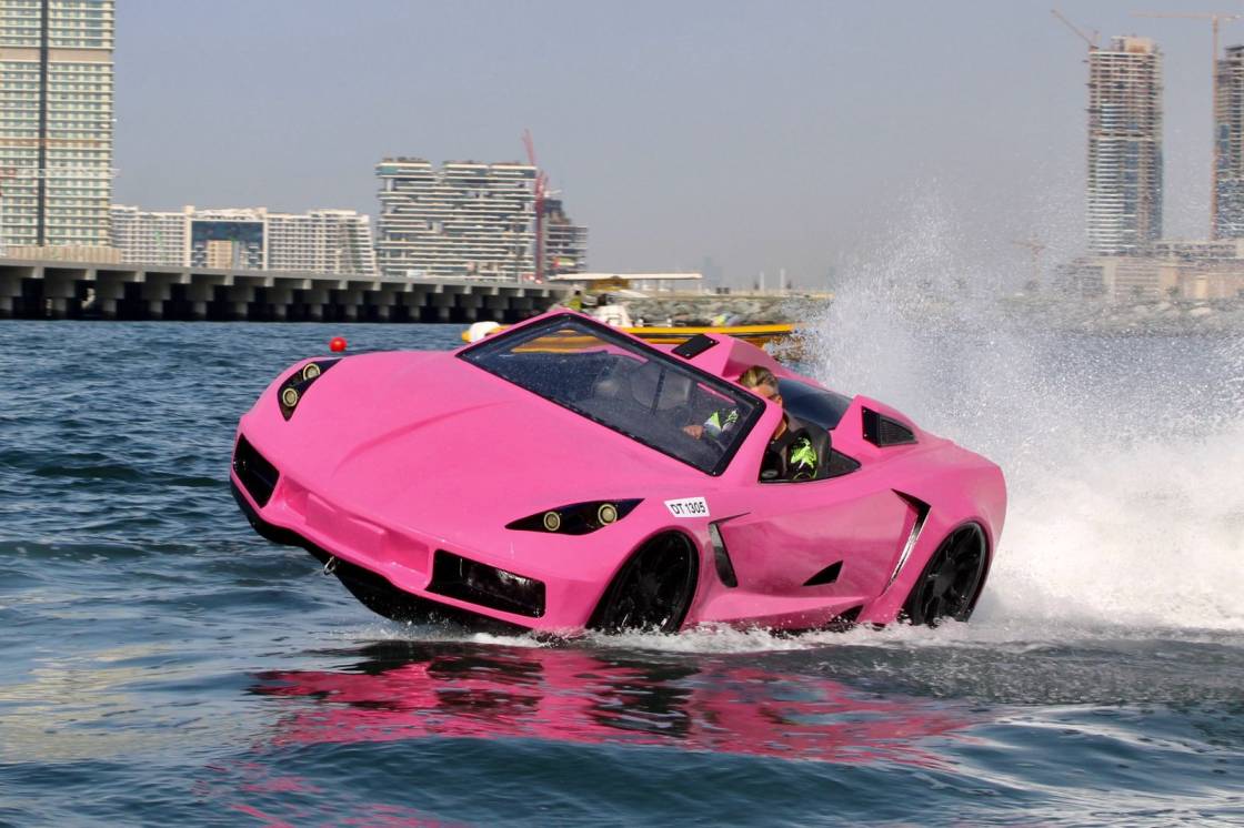 Pink Jet Car Dubai rental